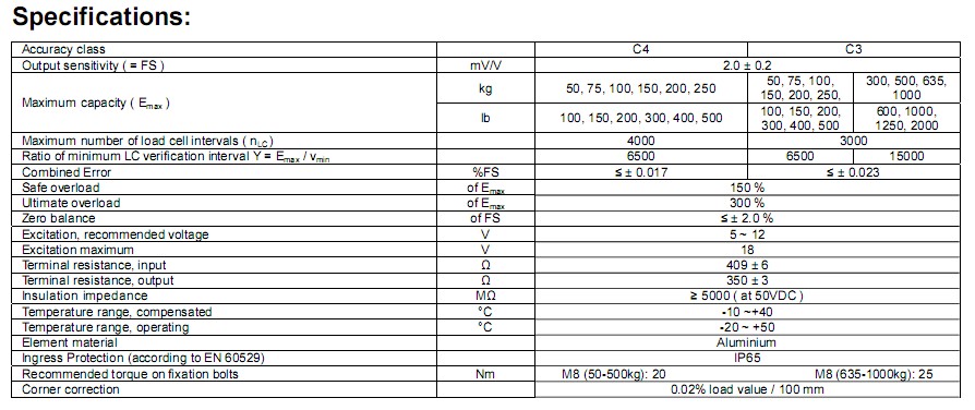 L6T-C3稱重傳感器 L6T-C3稱重傳感器